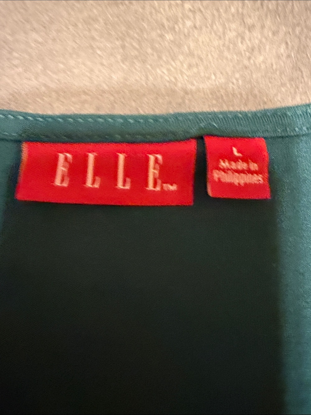 Elle Teal Asymmetrical Ruffle Tank Top - Picture 2 of 2